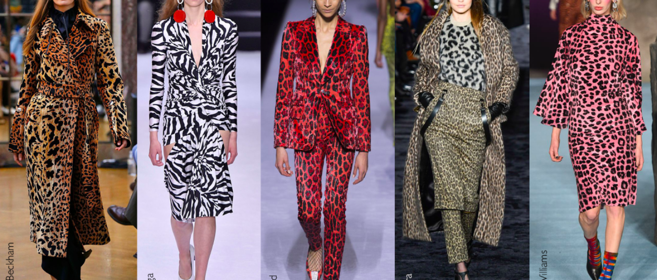Animal print in clothing fashion trend