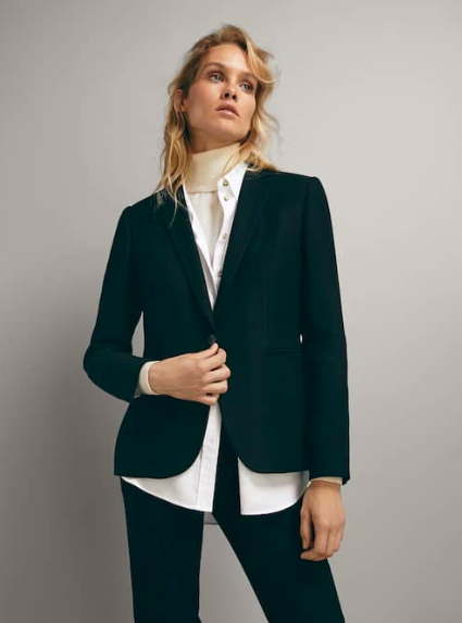 Wool Blend Women's Blazer