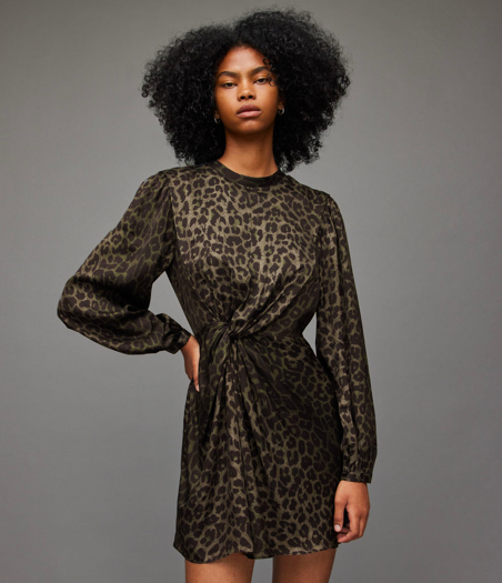 Zara leopard skin outlet dress